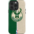 NBA Milwaukee Bucks Split Canvas iPhone 15 Pro Impact Case